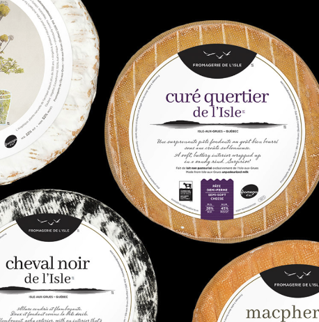 Trois fromages de Fromagerie de l'Isle - Curé Quertier, Cheval noir et Macpherson