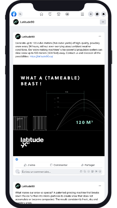 Publication Facebook Latitude90