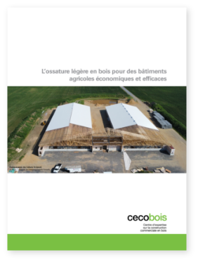 Page couverture de l'étude de cas sur l'ossature lègère de bâtiments agricoles